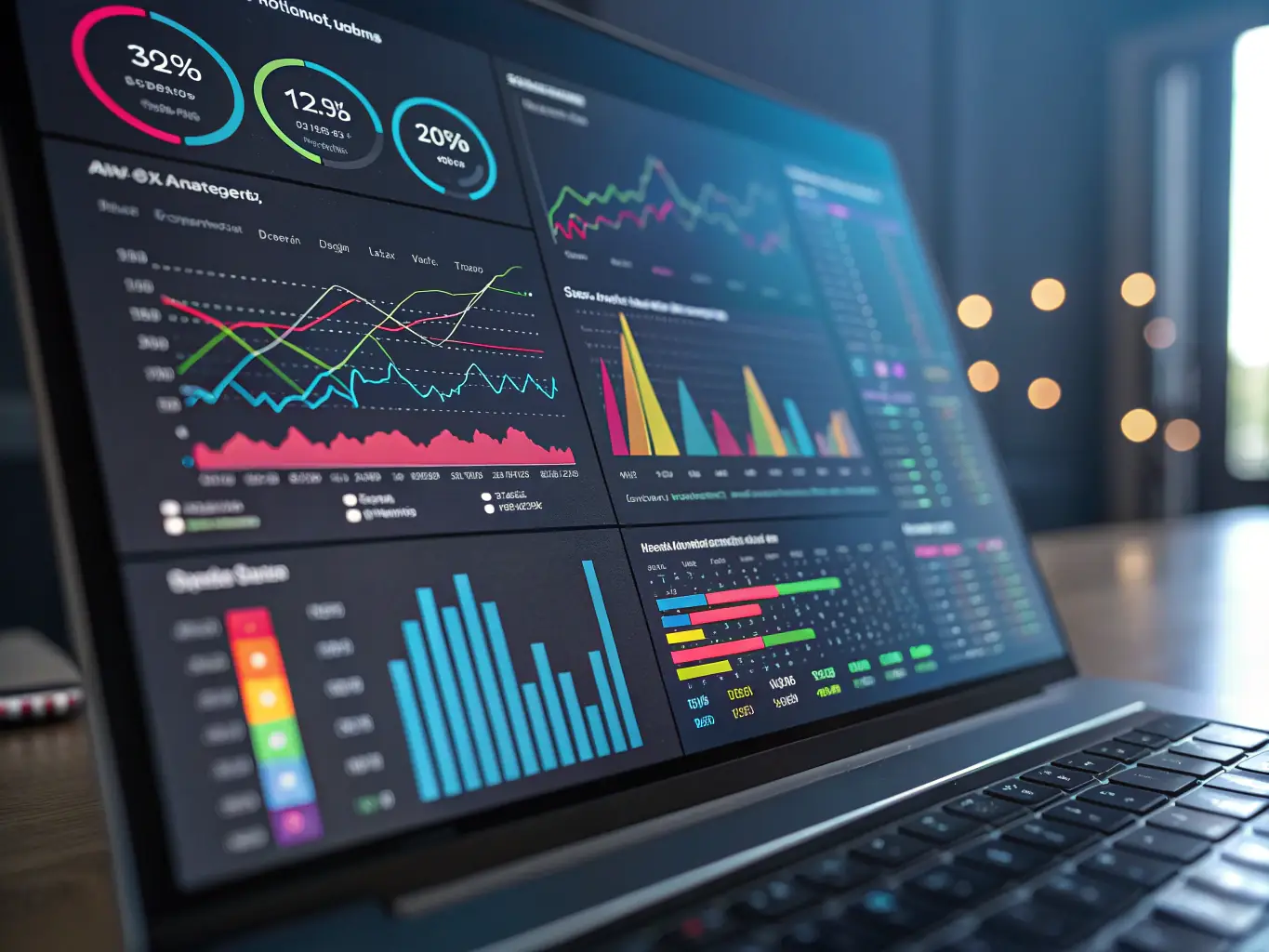 A visual representation of data analytics and performance metrics, illustrating the importance of data-driven decision-making in achieving business growth.